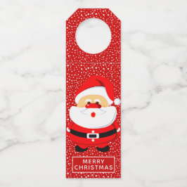 Niedliche Weihnachtsfeiertage Flaschenanhänger