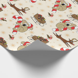 Niedliche Weihnachtsfeiertage Geschenkpapier