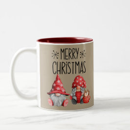 Niedliche Weihnachtsfeiertage Gnomes Zweifarbige Tasse