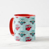 Niedliche Weihnachtsfeiertage Muster Tasse