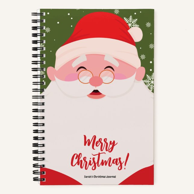 Niedliche Weihnachtsfeiertage Notizbuch (Vorderseite)
