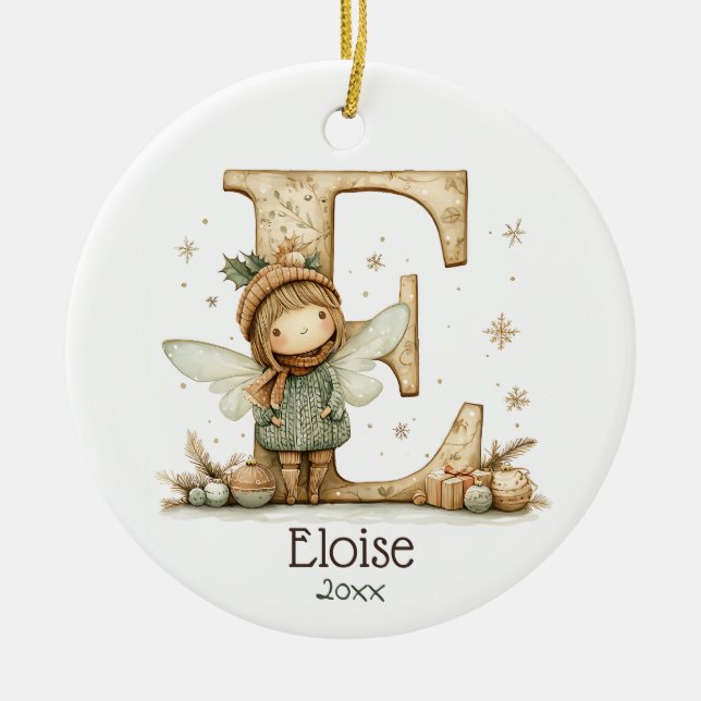 Niedliche Weihnachtsfeiertage Personalisierter Url Keramik Ornament (Vorne)