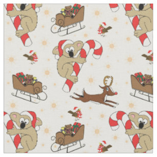 Niedliche Weihnachtsfeiertage Stoff