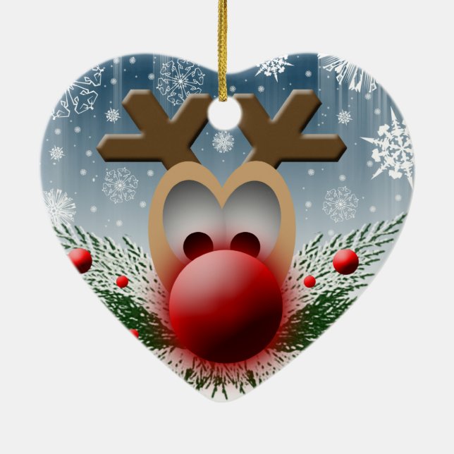 Niedliche Weihnachtsfeiertage Weihnachten Keramikornament (Hinten)