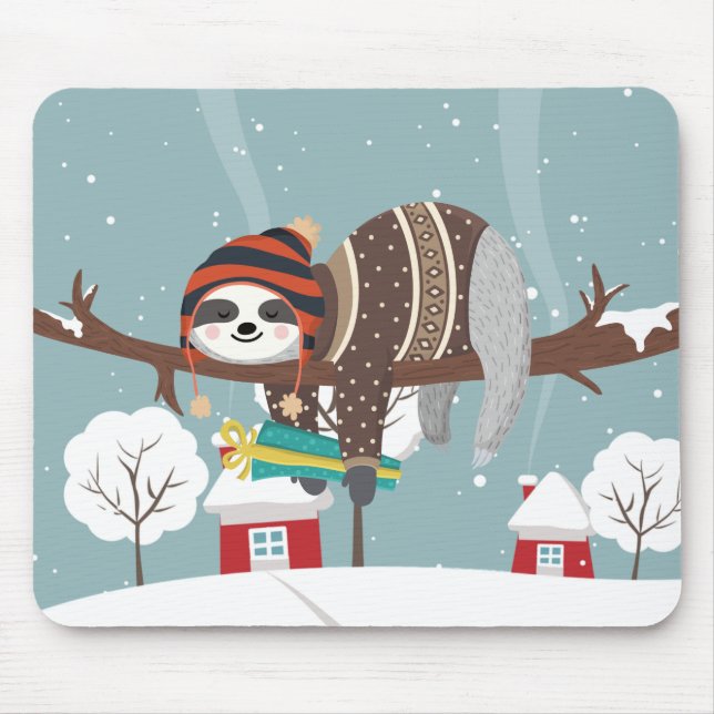 Niedliche Weihnachtsfeige Mousepad (Vorne)