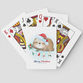 Niedliche Weihnachtsfeige Spielkarten