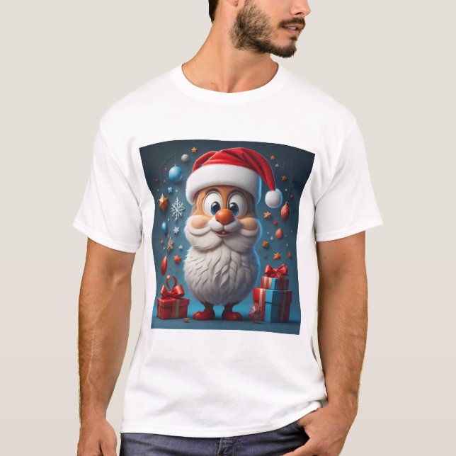 Niedliche Weihnachtsfeste T-Shirt (Vorderseite)