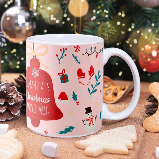 Niedliche Weihnachtsfilm-Tasse-Illustrationsmuster Kaffeetasse (Von Creator hochgeladen)