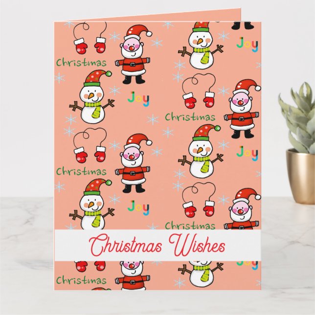 niedliche Weihnachtsfreude Karte (Kleine Pflanze)