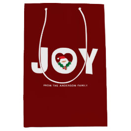 Niedliche Weihnachtsfreuden & Holly Berries Mittlere Geschenktüte