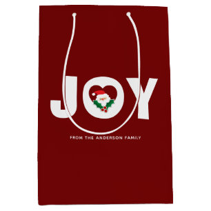 Niedliche Weihnachtsfreuden & Holly Berries Mittlere Geschenktüte