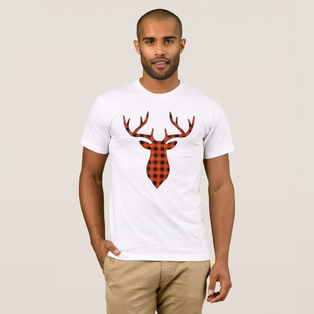 Niedliche Weihnachtsgeschenke Rentier Buffalo Kari T-Shirt (Vorne ganz)