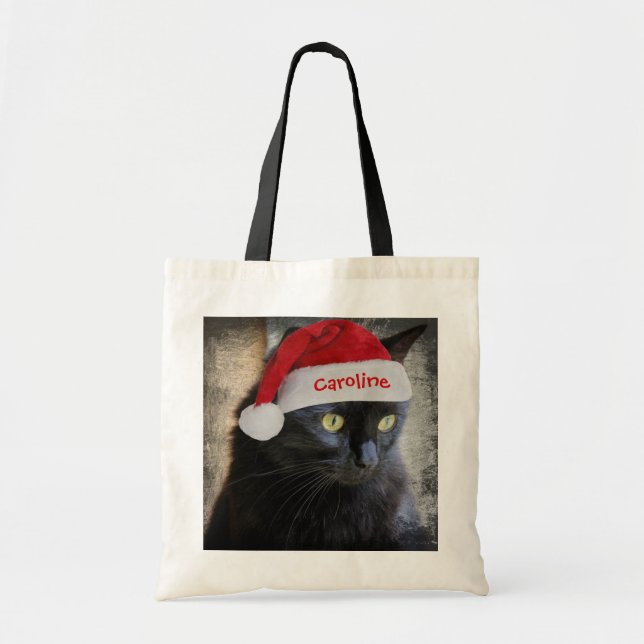 Niedliche Weihnachtsgeschenktasche, Personalisiert Tragetasche (Vorne)