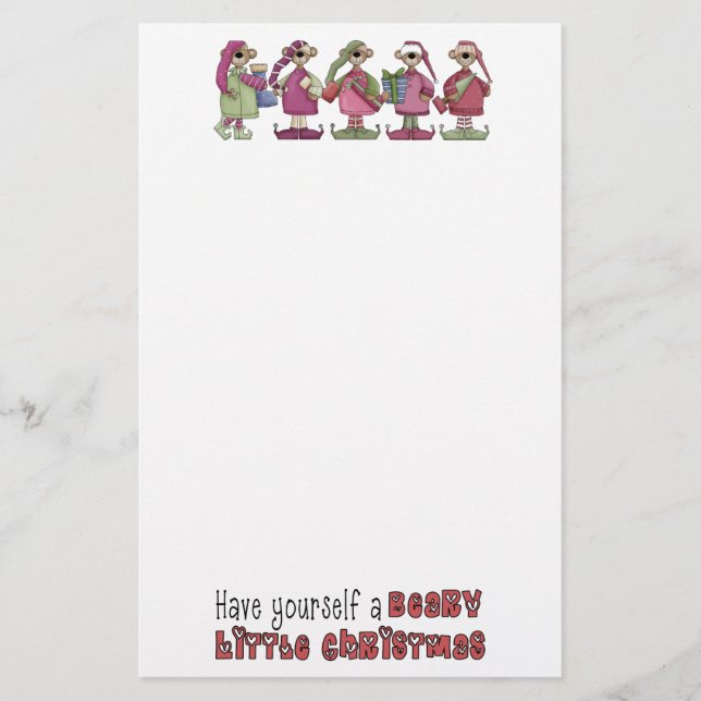 Niedliche Weihnachtsgeschichten Briefpapier (Vorderseite)