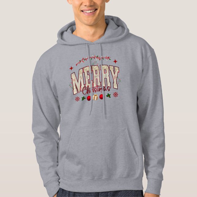 Niedliche Weihnachtsgestaltung Hoodie (Vorderseite)