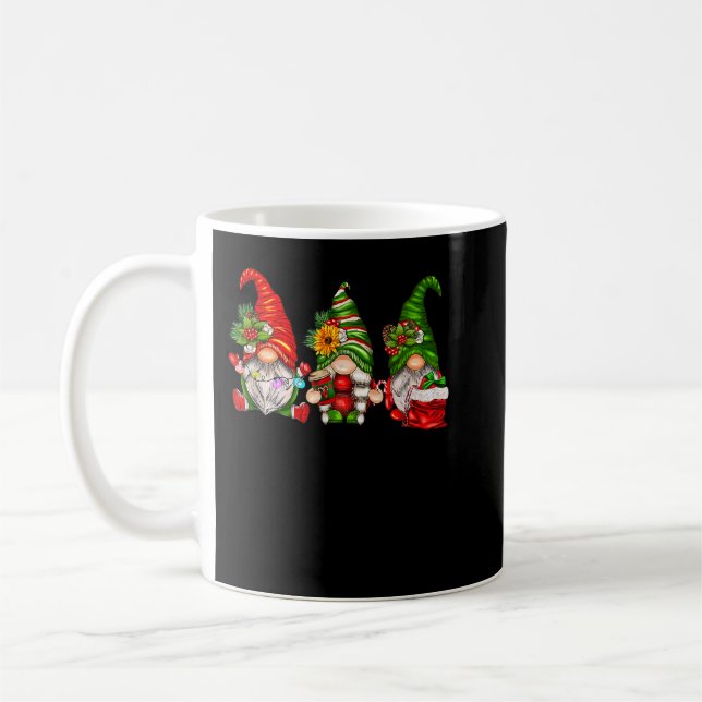 Niedliche Weihnachtsgnomen, Funny Family Gnomes Xm Kaffeetasse (Links)