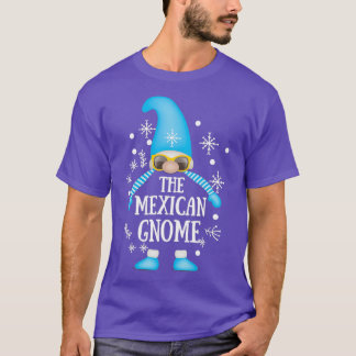 Niedliche Weihnachtsgnomen in Karierten Hats Mexik T-Shirt