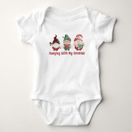 Niedliche Weihnachtsgnomes Baby Strampler