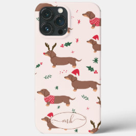 Niedliche Weihnachtshunde mit Haustiermuster Case-Mate iPhone Hülle