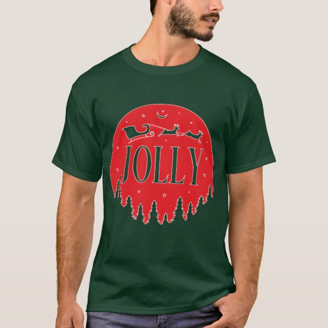 Niedliche Weihnachtsjolly zu Shirt Weihnachten Shi (Vorderseite)