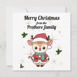 Niedliche Weihnachtskarte Feiertagskarte