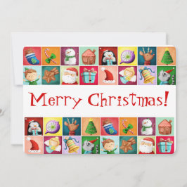 Niedliche Weihnachtskarte Feiertagskarte
