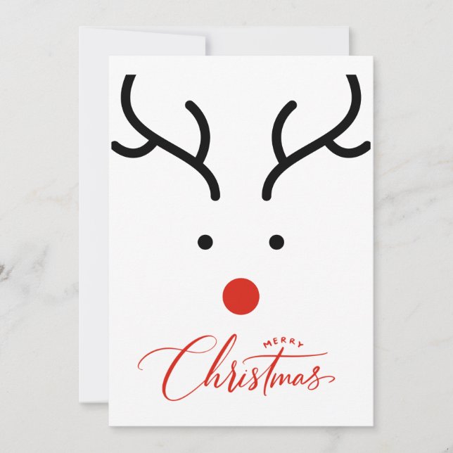 Niedliche Weihnachtskarte Feiertagskarte (Vorderseite)
