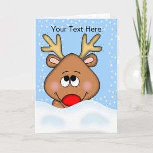 Niedliche Weihnachtskarte Feiertagskarte