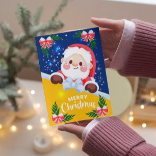 Niedliche Weihnachtskarte Feiertagskarte