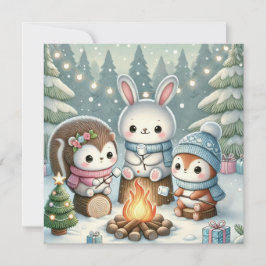 Niedliche Weihnachtskarte Feiertagskarte