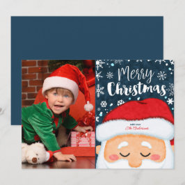 Niedliche Weihnachtskarte für den Weihnachtsmann F Feiertagskarte