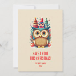 Niedliche Weihnachtskarte für die Eukalyptusweihe Feiertagskarte