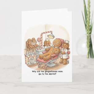 Niedliche Weihnachtskarte für Periodontist/Zahnarz Karte
