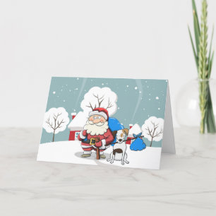 Niedliche Weihnachtskarte für Weihnachtsgäste und Feiertagskarte