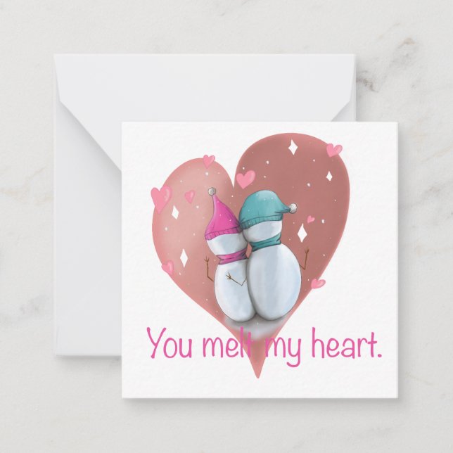 Niedliche Weihnachtskarte. Weihnachtskarte des Sch Mitteilungskarte (Vorderseite)