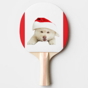Niedliche Weihnachtskätzchen und Herzline Art Tischtennis Schläger
