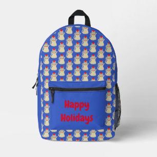 Niedliche Weihnachtskatze Custom Bedruckter Rucksack