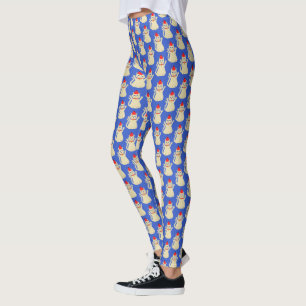 Niedliche Weihnachtskatze Gemustert Leggings