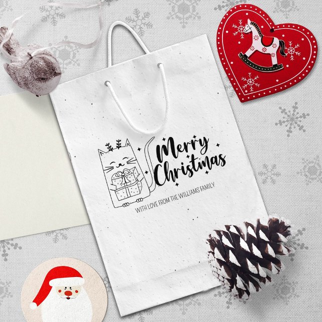 Niedliche Weihnachtskatze Gummistempel (Von Creator hochgeladen)