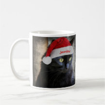 Niedliche Weihnachtskatze, kundengebundener w-Name