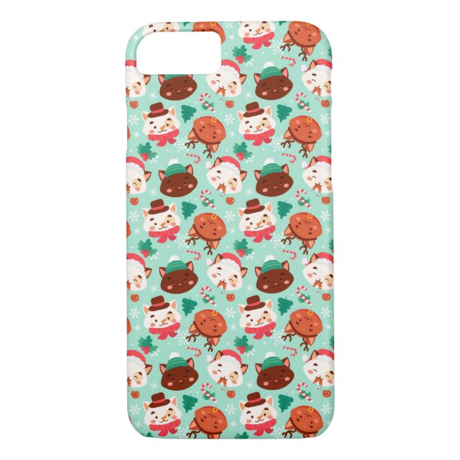 Niedliche Weihnachtskatzen Case-Mate iPhone Case (Rückseite)