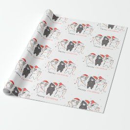 Niedliche Weihnachtskatzen Geschenkpapier