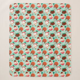 Niedliche Weihnachtskatzen Sherpa Blanket Sherpadecke