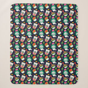 Niedliche Weihnachtskatzen Sherpa Blanket Sherpadecke