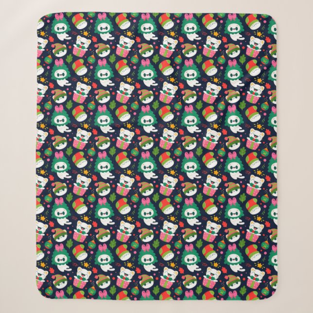 Niedliche Weihnachtskatzen Sherpa Blanket Sherpadecke (Vorderseite)
