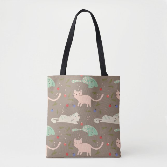 Niedliche Weihnachtskatzen Tasche (Vorderseite)