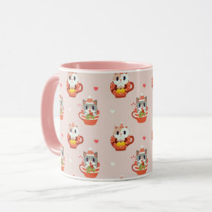 Niedliche Weihnachtskatzen Tasse