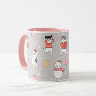 Niedliche Weihnachtskatzen Tasse