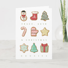 Niedliche Weihnachtskekse Karte