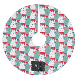 Niedliche Weihnachtskekse Sprinkle Dot Family Ursp Polyester Weihnachtsbaumdecke